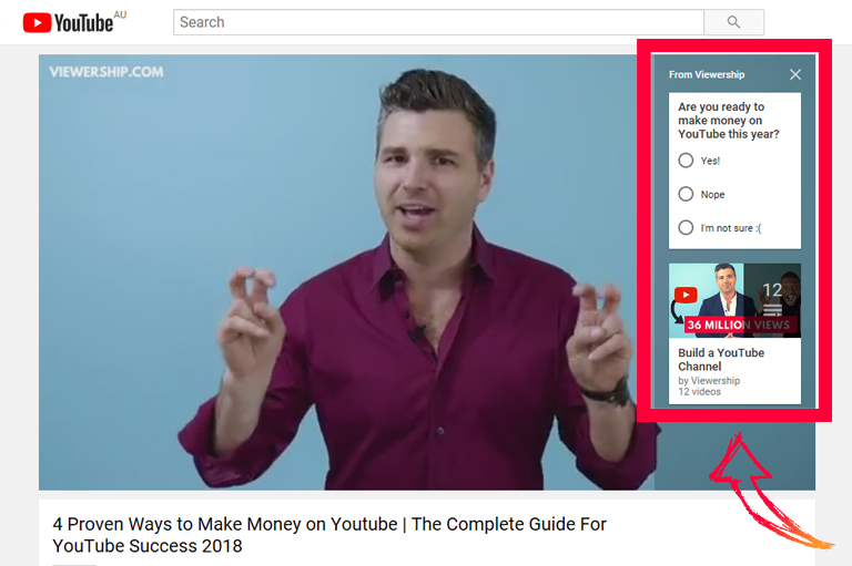 YouTube advertising for beginners: Sponsored Cards