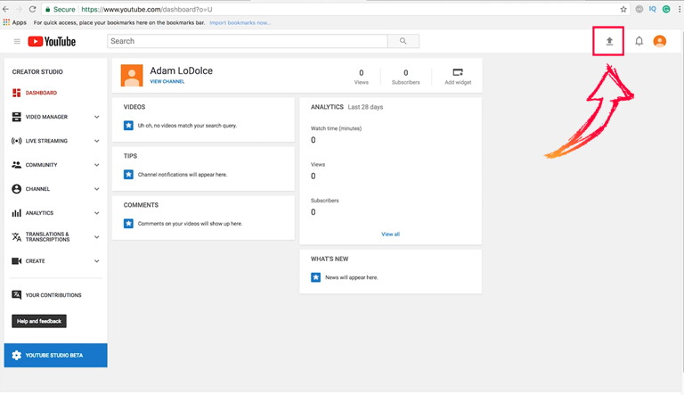How to setup YouTube channel – upload your first video