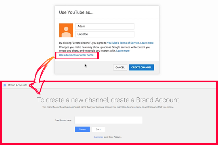 How to setup YouTube channel – create a business YouTube channel