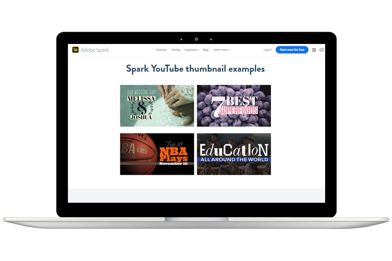 How to create YouTube thumbnails – Adobe Spark thumbnail tool