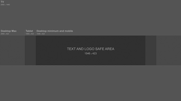 YouTube Channel Art Template — size dimensions